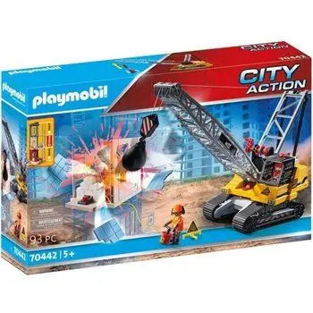 PLAYMOBIL - 70442 - Dragline avec mur de construction