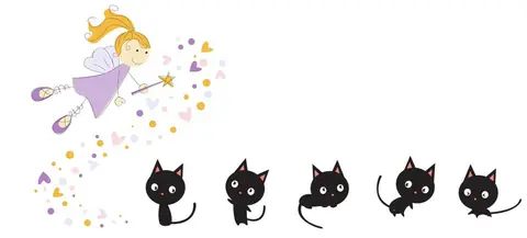 Poèmes pour enfants - Le chat Nerino et la fée Lucetta