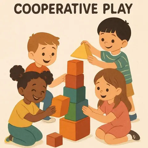 Premiers jeux coopératifs : principes et mise en place chez les jeunes enfants