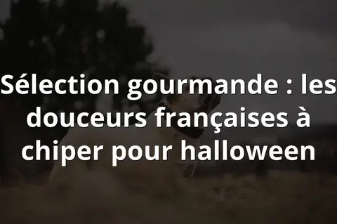 Sélection gourmande : les douceurs françaises à chiper pour halloween