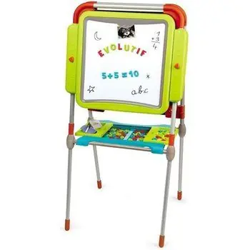SMOBY Tableau Evolutif Ardoise Double Face 80 Accessoires
