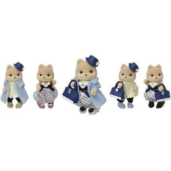 SYLVANIAN FAMILIES La valisette de mode et grande sœur chien caramel Pour Enfant - Le village