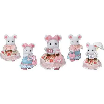 SYLVANIAN FAMILIES La valisette de mode et grande sœur souris marshmallow Pour Enfant - Le village