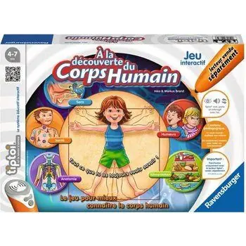 tiptoi® - A la découverte du corps humain -  Ravensburger - Jeu électronique éducatif - Dès 4 ans - en français