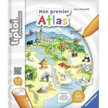tiptoi® - Mon premier Atlas -  Ravensburger - Livre électronique éducatif - Dès 5 ans - en français