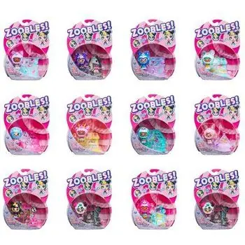 ZOOBLES JOUET - PACK DE 1 Z-GIRLZ - 6061365 - Boules Magiques et Colorées Transformables en Animaux Fantastiques - Modèle aléatoire