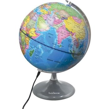 LEXIBOOK – Globe jour & nuit Lumineux – Globe terrestre le jour et s’illumine avec la carte des constellations (Français)