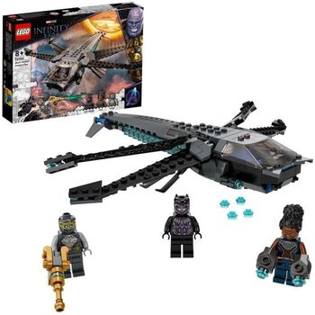 LEGO® 76186 Marvel Le dragon volant de Black Panther – Jouet Avengers, Jeu de Construction Super Héros avec 3 Figurines