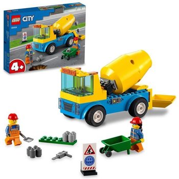 LEGO® 60325 City Great Vehicles Le Camion Bétonnière, Jouet Véhicules de Construction pour Les Enfants Dès 4 Ans