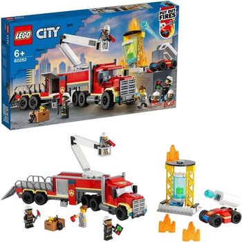 LEGO® City 60282 L’unité de commandement des pompiers, Jeu de construction de la caserne avec miniatures et camion de pompiers