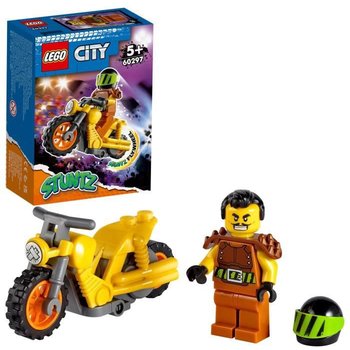 LEGO® 60297 City Stuntz La Moto de Cascade Démolition, Ensemble Moto Jouet à Rétrofriction pour Enfants +5 ans avec Figurine Wallop