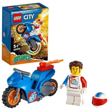 LEGO® 60298 City Stuntz La Moto de Cascade Fusée, Moto à Rétrofriction Jouet pour Enfant dès 5 ans avec Figurine Rocket Racer