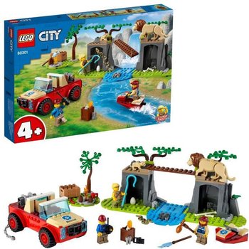 LEGO® 60301 City Wildlife Le tout-terrain de sauvetage des animaux sauvages, jouet voiture tout terrain avec figurines