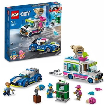 LEGO® 60314 City La Course-Poursuite du Camion de Glaces, Jouet Voiture pour Enfants +5 Ans, avec Véhicule d’Interception
