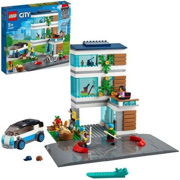 LEGO® City 60291 La maison familiale, Jeu de construction maison écologique avec des plaques de route et des figurines