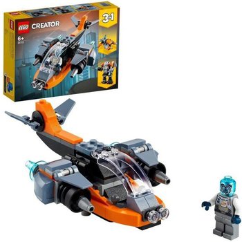 LEGO® Creator 3-en-1 31111 Le cyber drone, Jeu de construction 3-en-1, incluant un cyber drone, un cyber robot et un cyber scooter