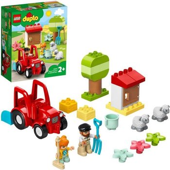 LEGO® 10950 DUPLO® Town Le Tracteur et Les Animaux Jouet avec Figurine du Mouton pour Enfant de 2 ans et +