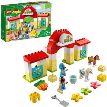 LEGO® 10951 DUPLO® Town L’écurie et Soins de Poneys Jouet avec Figurines pour Enfant de 2 Ans et +