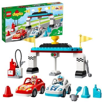 LEGO® 10947 DUPLO® Les voitures de course Jouet Enfant 2+ ans, Petites Voitures