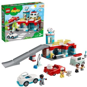 LEGO® 10948 DUPLO® Le garage et la station de lavage jouet enfant 2+ ans avec voitures à pousser