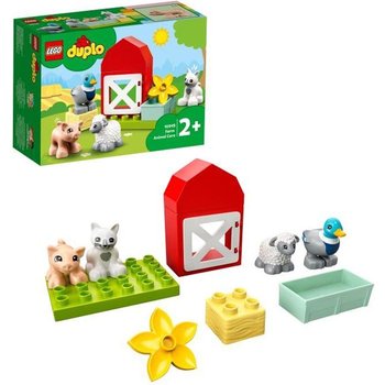 LEGO® 10949 DUPLO® Town Les Animaux de la Ferme Jouet avec Figurines du Canard, Cochon et Chat pour Enfant de 2 Ans et +