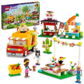 LEGO® 41701 Friends Le Marché de Street Food, avec Jouet Camion Tacos et Bar à Jus, Idée de Cadeau Créatif pour Enfants +6 ans