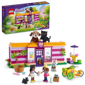 LEGO® 41694 Friends Le Café D’Adoption Des Animaux, Jouet Avec les Mini-Poupées Olivia et Priyanka Pour 6 Ans et Plus, Idée Cadeau