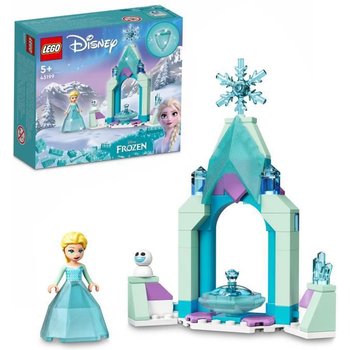 LEGO® 43199 Disney La Cour du Château d’Elsa, Jouet de Construction pour Enfants, Mini-Poupée Reine des Neiges 2 et Robe Diamant