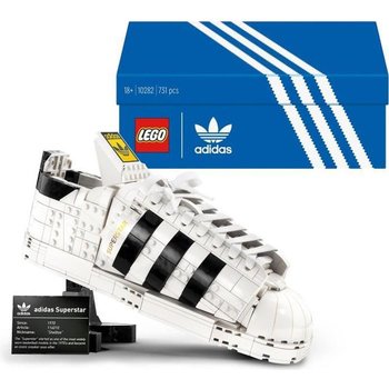 LEGO® 10282 Ensemble chaussure adidas Originals Superstar, Cadeau pour Adultes, Set de Construction à Exposer