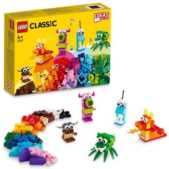 LEGO® 11017 Classic Monstres Créatifs, Boite de Briques, 5 Jouets en Forme de Mini-Monstre à Construire 4 Ans et Plus
