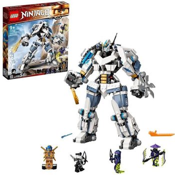 LEGO® NINJAGO® 71738 Le robot de combat Titan de Zane, jeu de construction de robot ninja comprenant des figurines à collectionner