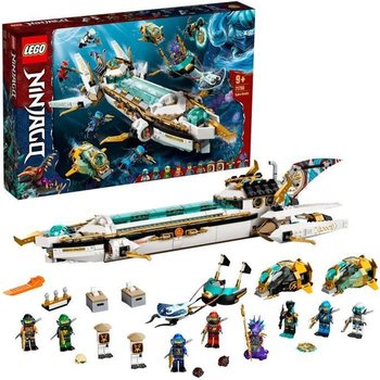 LEGO® 71756 NINJAGO® L’Hydro Bounty –Sous-marin avec Mini Figurines Kai et Nya, Jouet Ninja pour Enfants 9 ans et plus