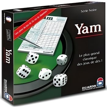 Yam 421 jeu de dés – Série noire – Jeu de société traditionnel – 55318 – DUJARDIN