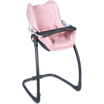 Smoby – Bébé Confort – Siège + Chaise Haute 3 en 1 – Pour Poupons et Poupées – Fonction Balancelle