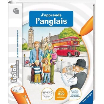 tiptoi® –  J’apprends l’anglais –  Ravensburger – Livre électronique éducatif – Dès 4 ans – en français