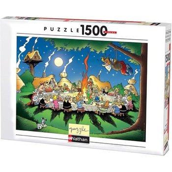 Puzzle 1500 pièces – Le banquet / Astérix – Nathan – Puzzle Adultes – Dès 14 ans