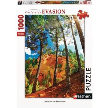 Puzzle 1000 pièces –  Les ocres de Roussillon – Nathan – Puzzle Adultes – Dès 12 ans
