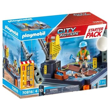 PLAYMOBIL – 70816 – Starter Pack Plateforme de construction
