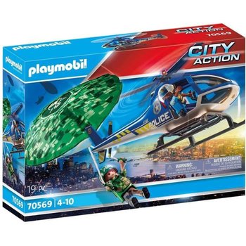 PLAYMOBIL – 70569 – Police Hélicoptère de police et parachutiste