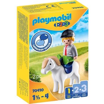 PLAYMOBIL 1.2.3 – 70410 – Garçon avec poney