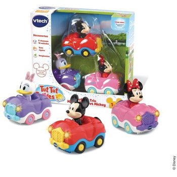 VTECH – Tut Tut Bolides – Coffret Trio Minnie/Mickey (Cabrio Minnie + Daisy + Mickey)