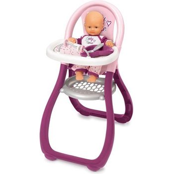 SMOBY Baby Nurse Chaise Haute Poupon + 2 Accessoires